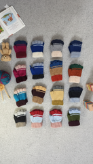 Kids Unisex Candycolor Fingerless SuperWarm Plush Gloves/Mittens  -KG14