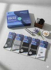 Premium Antibacterial & Deodorizing 100% Natural Cotton Socks