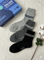Premium Antibacterial & Deodorizing 100% Natural Cotton Socks