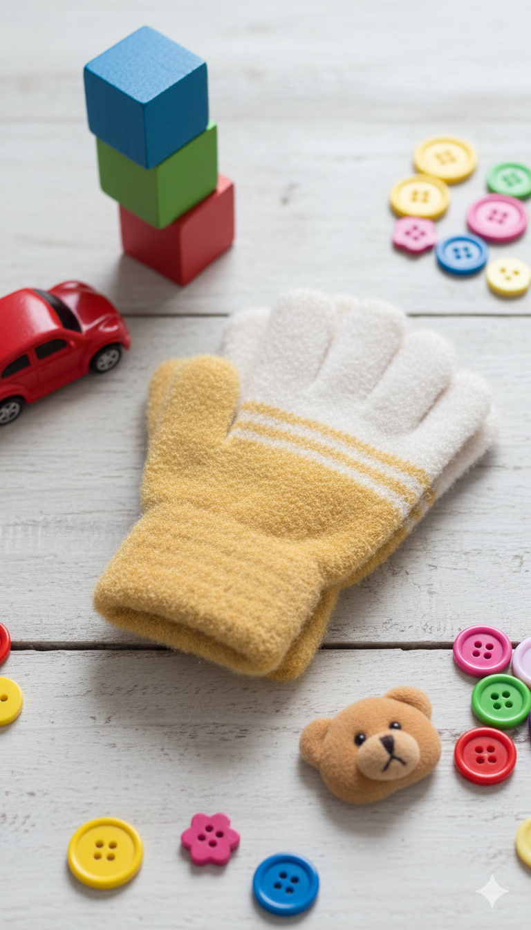 Kids Unisex Premium Full Finger Plush Gloves/Mittens  -KG16