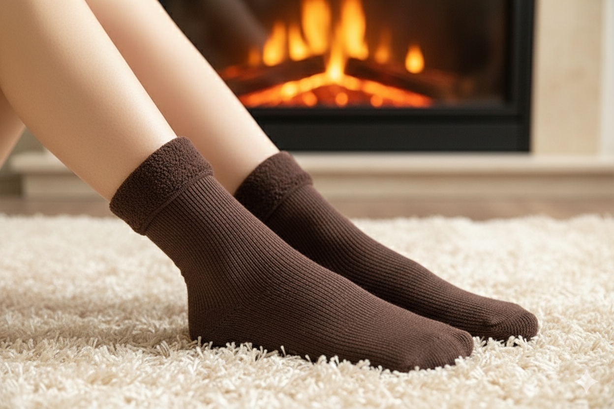 New Soft Velvet Cashmere Socks (Solid Colors)