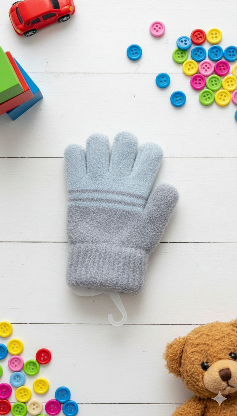 Kids Unisex Premium Full Finger Plush Gloves/Mittens  -KG16