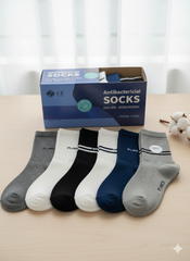 Premium Antibacterial & Deodorizing 100% Natural Cotton Socks