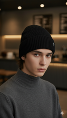 Unisex Warm Knitted Cap with Fleece/Velvet inside