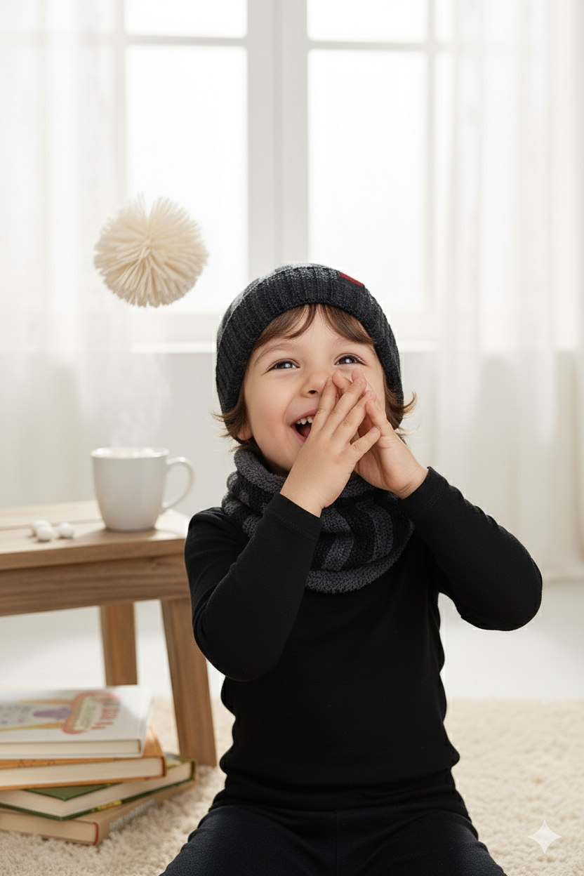 KIDS Super Warm Cap and Neck Warmer set
