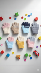 Kids Unisex Premium Full Finger Plush Gloves/Mittens  -KG16
