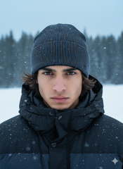 Unisex Warm Knitted Cap with Fleece  Lining Pattern /Velvet inside