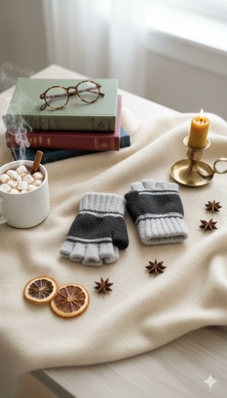 Kids Unisex Candycolor Fingerless SuperWarm Plush Gloves/Mittens  -KG14