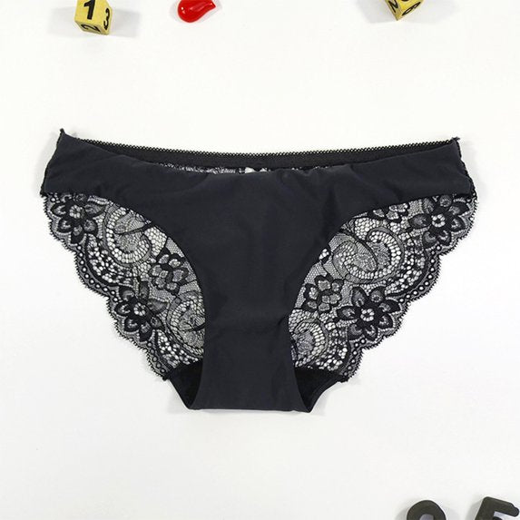 Signature Lace Original Rise Underwear -Black