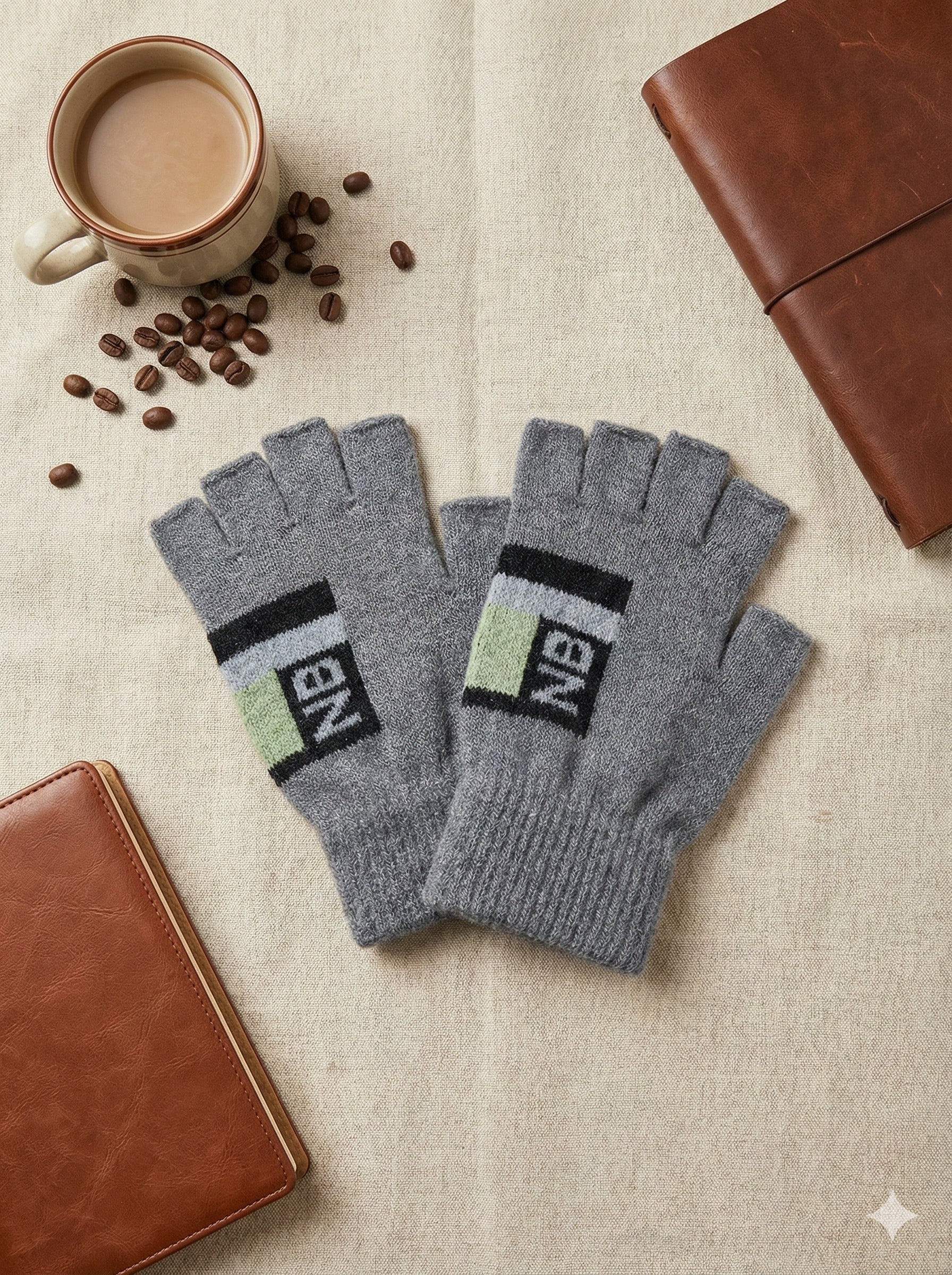 Unisex Warm Winter Fingerless MittensGloves -TSG51