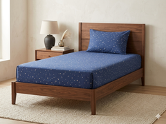 2PCs Pure Cotton Single Bedsheet (SBS07)
