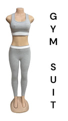 Branded Ladies Gym-Wear Bralette & Leggings Set (Cotton Stretch)