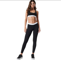 Branded Ladies Gym-Wear Bralette & Leggings Set (Cotton Stretch)
