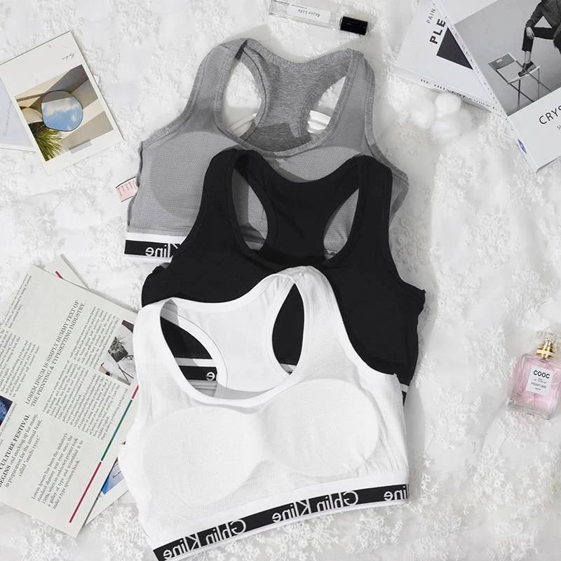 Branded Ladies Gym-Wear Bralette & Leggings Set (Cotton Stretch)