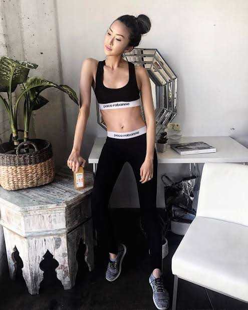 Branded Ladies Gym-Wear Bralette & Leggings Set (Cotton Stretch)