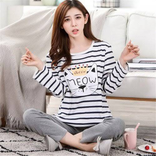 Queen Meow Stripe Pj set