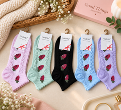 "Women’s Cotton Ankle Socks – 5-Pair| Soft, Breathable, Everyday Wear" (LAS28)