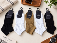 "Men Cotton Sports Socks – 5-Pair | Soft, Breathable, Everyday Wear" (N19)