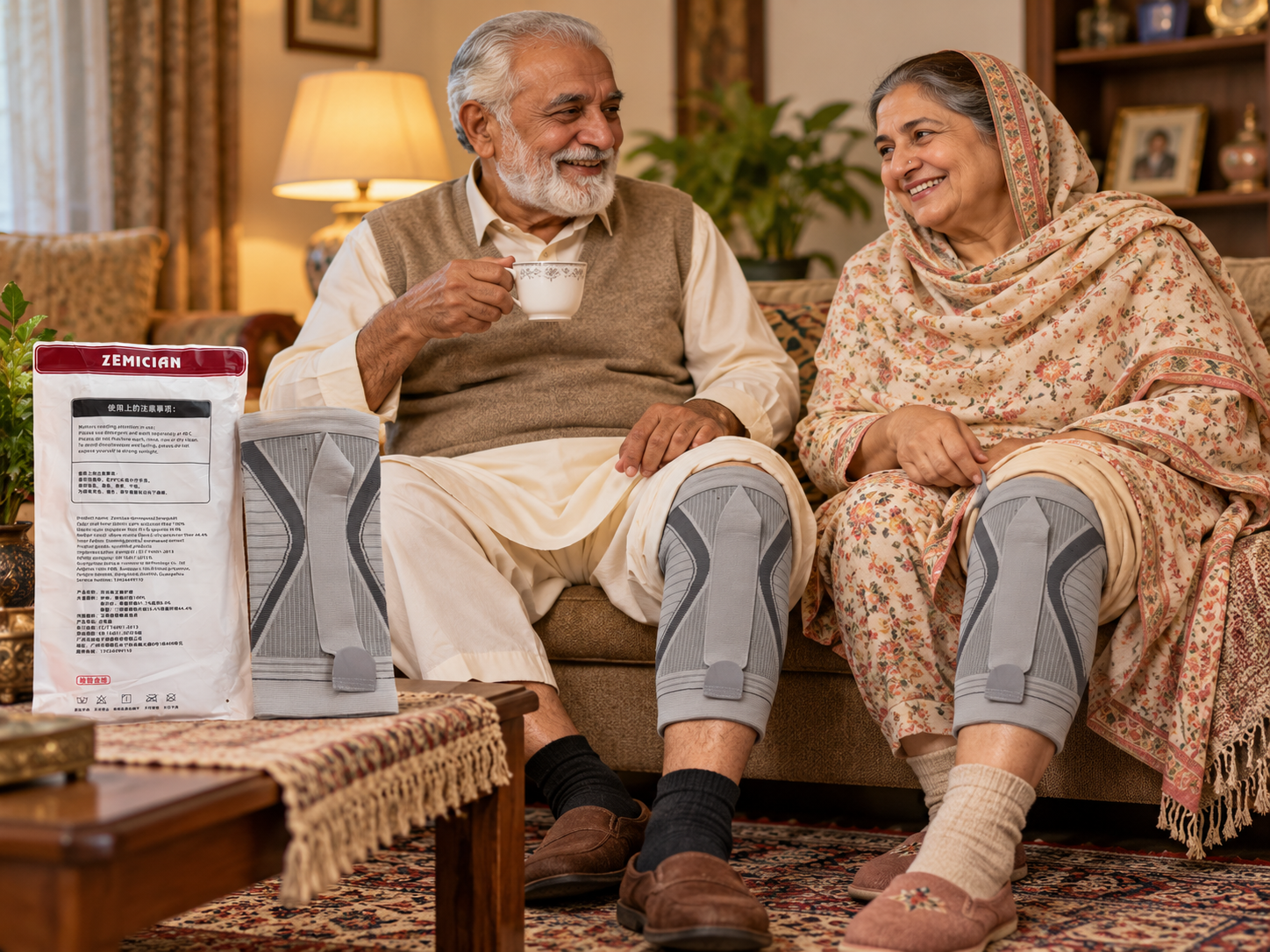 ZEMICIAN Premium Adjustable Knee Warmer & Support | Wormwood-Infused