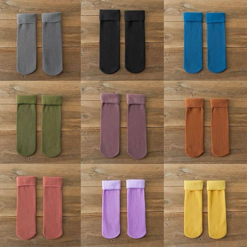 New Soft Velvet Cashmere Socks (Solid Colors)