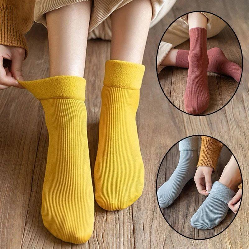 New Soft Velvet Cashmere Socks (Solid Colors)