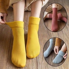 New Soft Velvet Cashmere Socks (Solid Colors)