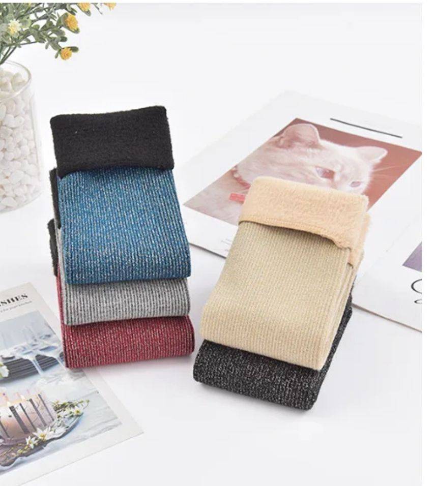 Ladies Fancy Velvet Glitter Cashmere Socks