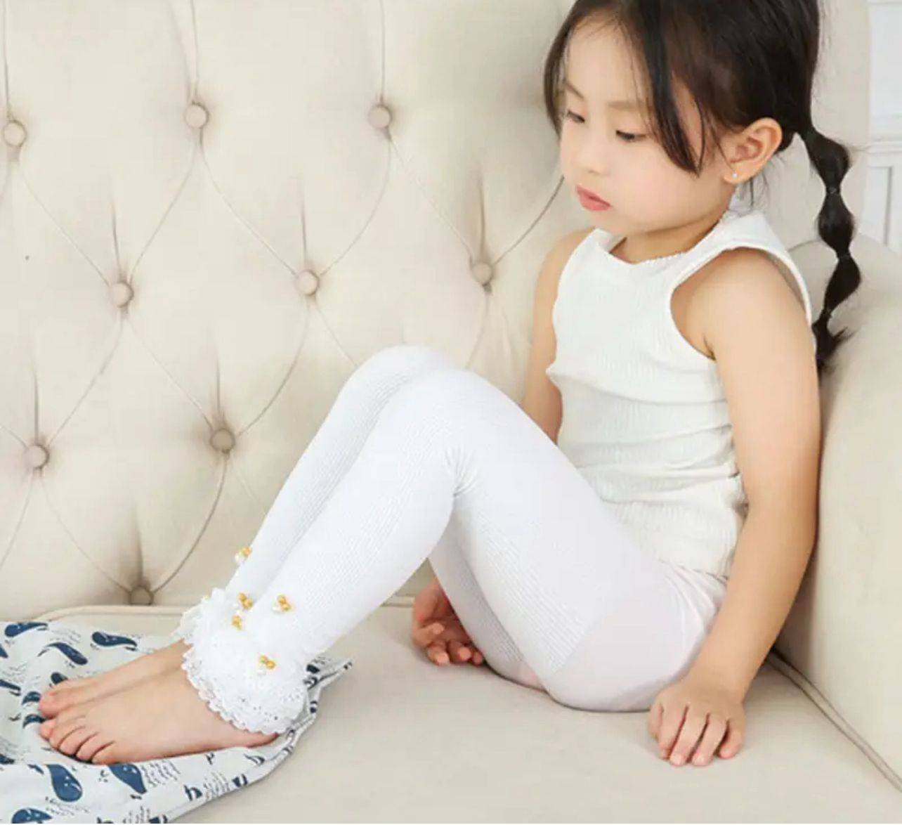 Mickey Beads Leggings for Girls