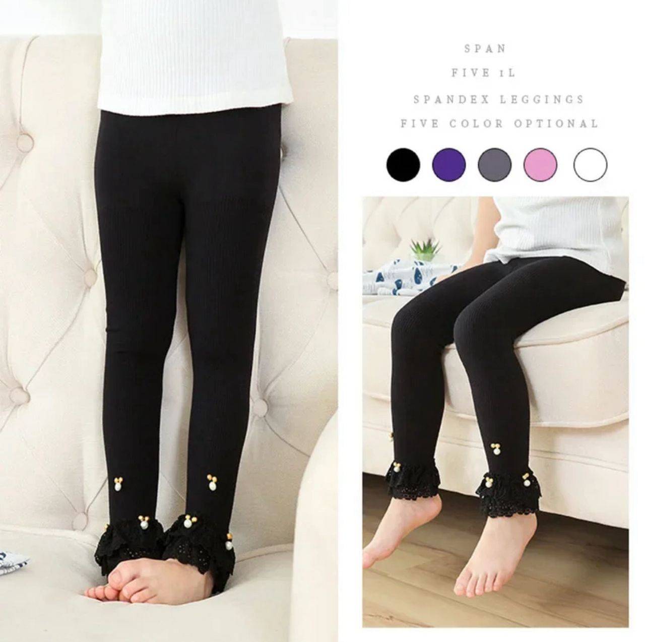 Mickey Beads Leggings for Girls
