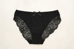 Signature Lace Original Rise Underwear -Black