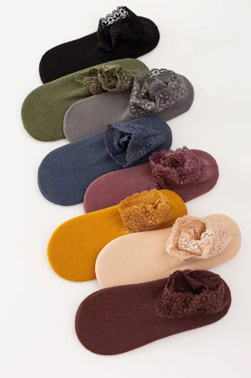 Short Tube Thermal Socks with Lace