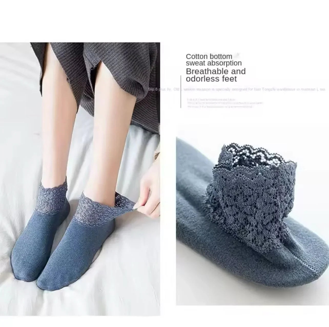 Short Tube Thermal Socks with Lace