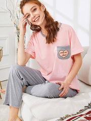 Pink & Grey Pj set