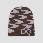 Unisex Skiing Warm Knitted Contrasting Cap with Fleece/Velvet inside