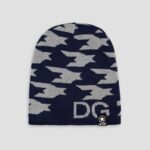 Unisex Skiing Warm Knitted Contrasting Cap with Fleece/Velvet inside