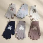 Ladies TouchScreen Heart Plush Gloves/Mittens