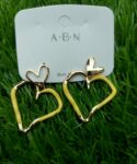 Mustard Heart Earrings
